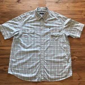 Plaid Rocawear button down shirt, Sz XXL